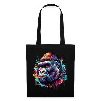 Gorille - Sac en tissu - noir - Devant