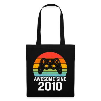 2010 Jubiläumsgeschenk für alle Gamer 2010 - Stoffbeutel - Schwarz - Vorne