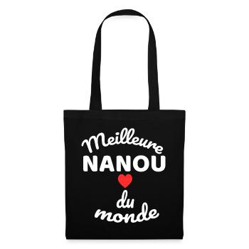 Cœur et Messagerie de Solidarité - Sac en tissu - noir - Devant