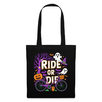 Halloween Bike Ride Spirit Design - Sac en tissu - noir - Devant