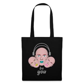 Be You Kissing Mouth Casque Cadeau - Sac en tissu - noir - Devant