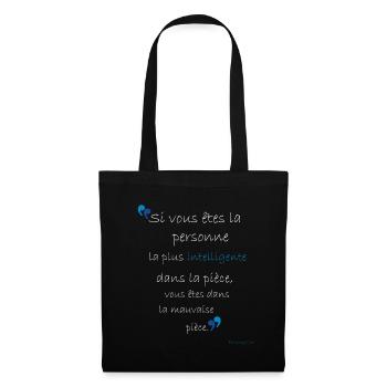 Cherchez la Pièce Qui Vous Élève - Sac en tissu - noir - Devant