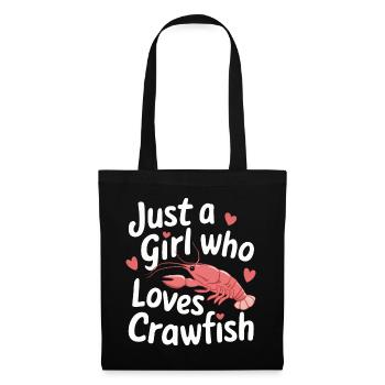 Homards, crabes, crevettes, fruits de mer - Sac en tissu - noir - Devant