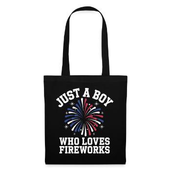 Pyrotechniker Feuerwerk Pyrotechnik - Stoffbeutel - Schwarz - Vorne