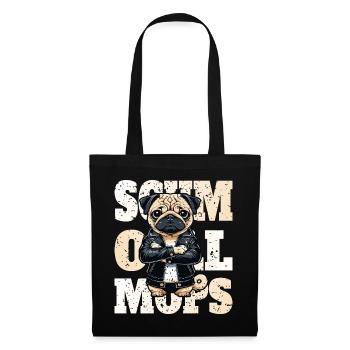 Carlin boudeur - Sac en tissu - noir - Devant