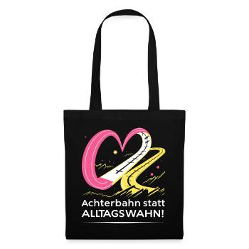 Roller coaster instead of everyday mania - Tote Bag - black - Front