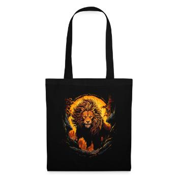 Lion, Lion's Head, Strong, Wild, Proud, Courageous, Royal - Tote Bag - black - Front
