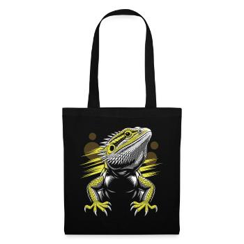 Dragon Head Bearded Dragon Lizard - Tote Bag - black - Front