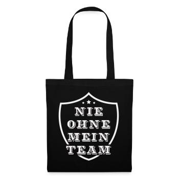Mon équipe - Sac en tissu - noir - Devant
