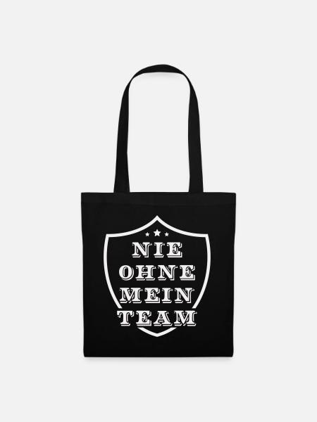 Mein Team - Stoffbeutel - Schwarz