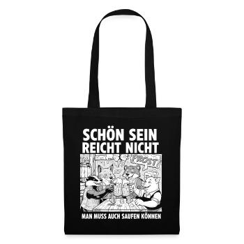 Acclamations à la table de la bière - Sac en tissu - noir - Devant
