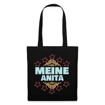 Cadeau pour Anita - Sac en tissu - noir - Devant