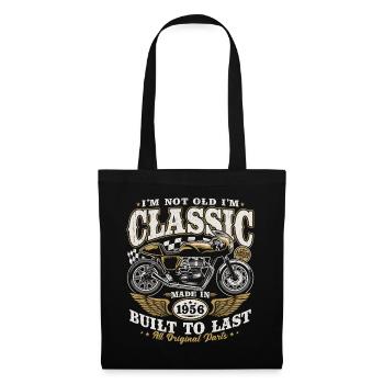 1956 Vintage Birthday Motorcycle Gift - Tote Bag - black - Front