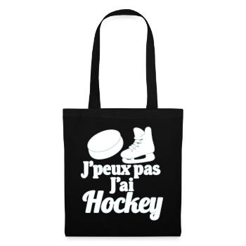 I can't I have hockey - Tote Bag - black - Front