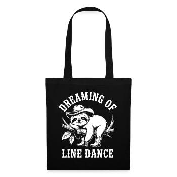 Le paresseux rêve de danse en ligne - Sac en tissu - noir - Devant
