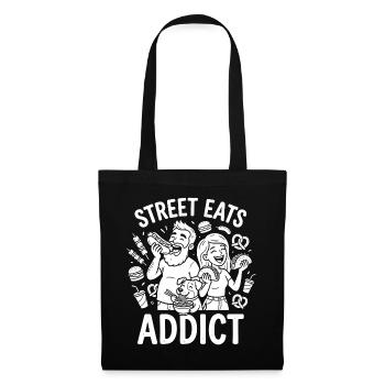 Street Eats Addict: Family Street Food - Tote Bag - black - Front