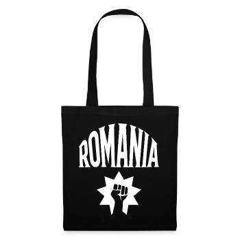Roumanie - Sac en tissu - noir - Devant