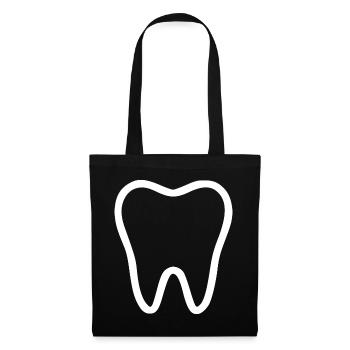 Tooth, Teeth, Dentist - Tote Bag - black - Front