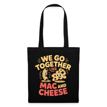 Mac and Cheese Best Friends Couple Design - Tote Bag - black - Front