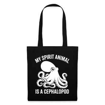 Spirit Tier Seelenwesen Oktopus - Sac en tissu - noir - Devant