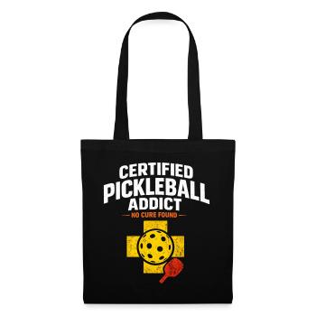 Pickleball Addict Badge - Tote Bag - black - Front
