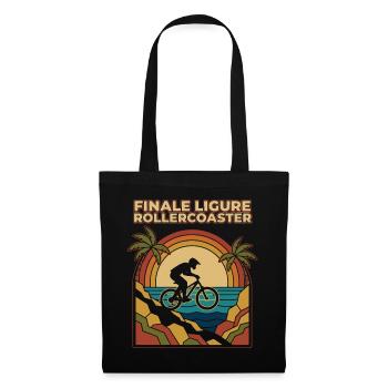 Finale Ligure Rollercoaster Retro Enduro MTB - Tote Bag - black - Front