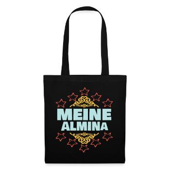 Almina - Stoffbeutel - Schwarz - Vorne