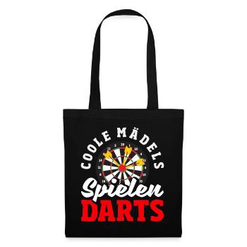 Fléchettes drôles Expressions Cadeaux de fléchettes - Sac en tissu - noir - Devant