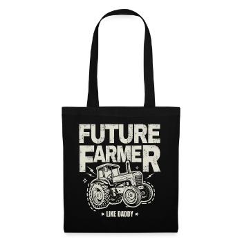 Future Farmer Baby Tractor Vintage Dad - Tote Bag - black - Front