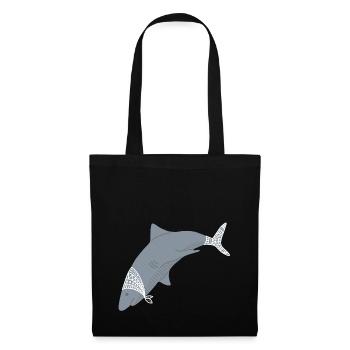 ARCTIC SHARK - Stoffbeutel - Schwarz - Vorne