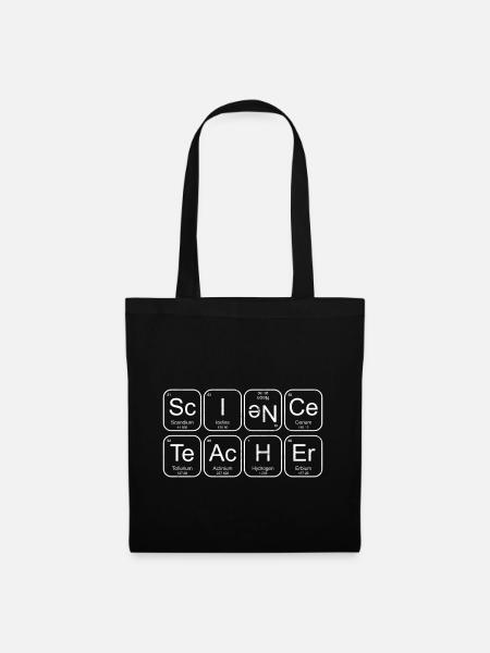 Science Teacher Chemical Elements - Stoffbeutel - Schwarz