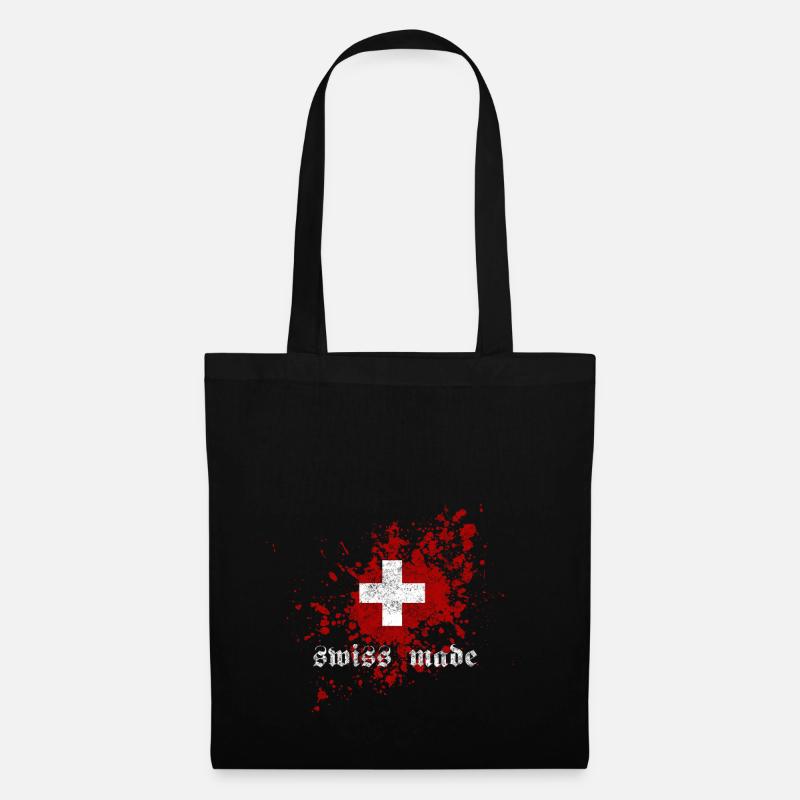 swiss made - Stoffbeutel - Schwarz