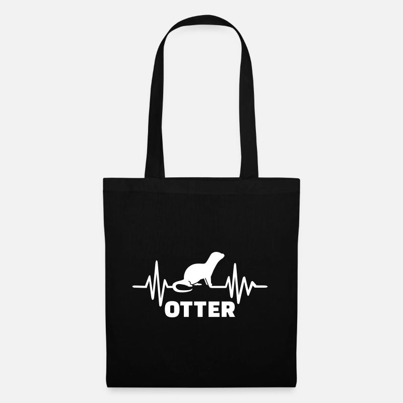 Otter - Stoffbeutel - Schwarz