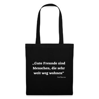 Professor Boerne Zitat - Stoffbeutel - Schwarz - Vorne