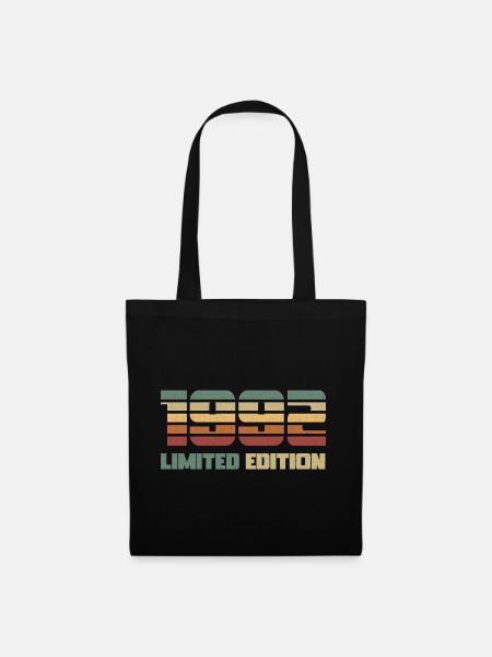 1992 Limited Edition Geburtstag Geschenk 30 Jahre - Stoffbeutel - Schwarz