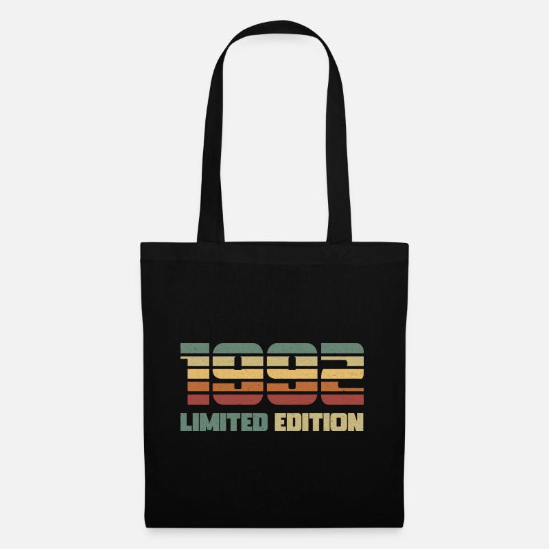 1992 Limited Edition Geburtstag Geschenk 30 Jahre - Stoffbeutel - Schwarz