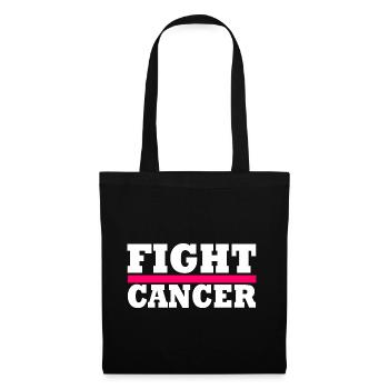 Fight cancer - Sac en tissu - noir - Devant