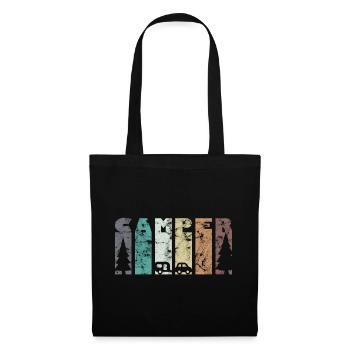 Camping Caravan Camper Fir - Tote Bag - black - Front