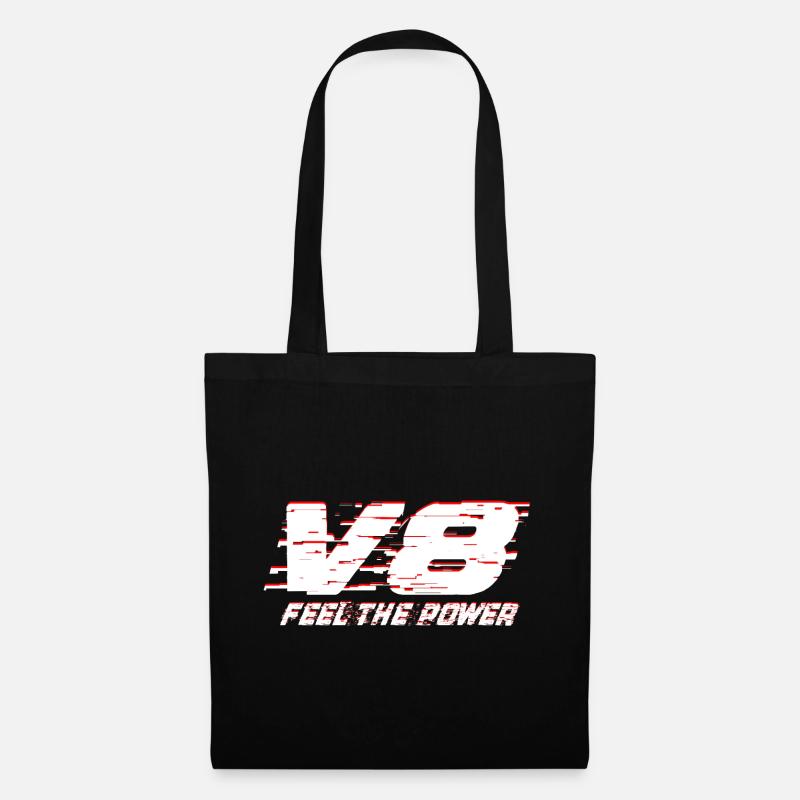 V8 - Stoffbeutel - Schwarz