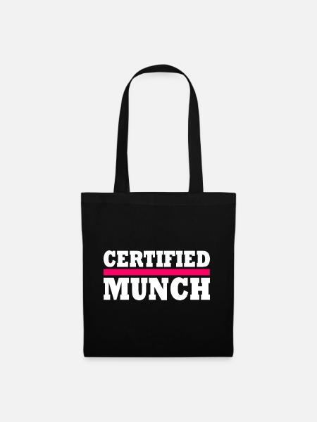 Certified munch - Stoffbeutel - Schwarz