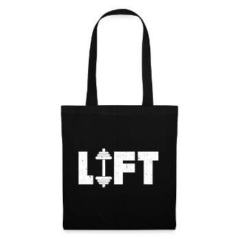 Lift Deadlifting Weightlifting Weightlift Weight - Tote Bag - black - Front