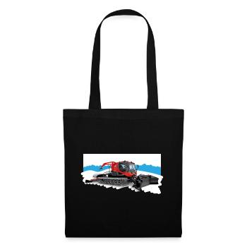 Snow groomer at work in the snow - Tote Bag - black - Front