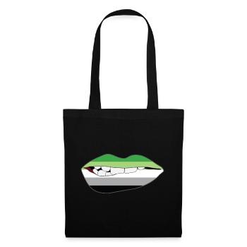 Biting Lips - Aromantic - Tote Bag - black - Front