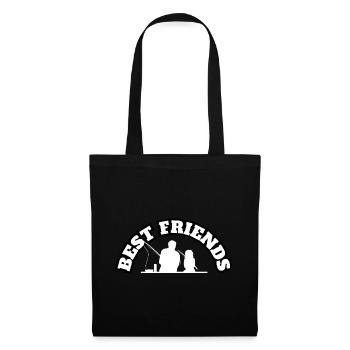 Best Friends Father With Daughter White - Stoffbeutel - Schwarz - Vorne