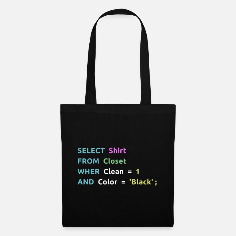 Nerd Computer Computer Work Coder Gift Idea - Tote Bag - black