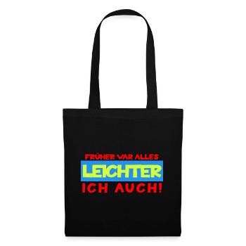 Avant, tout était plus facile, moi aussi - humour disant - Sac en tissu - noir - Devant