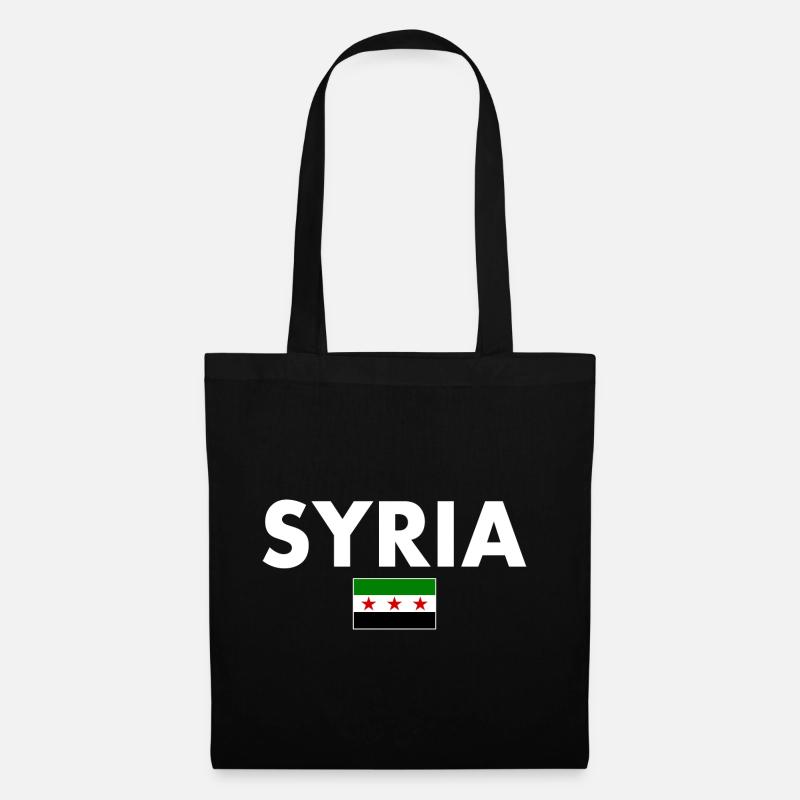 syrien - Stoffbeutel - Schwarz