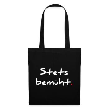 Always striving – with a full stop - Tote Bag - black - Front