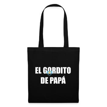 Daddy's Chubby in WEISS - Stoffbeutel - Schwarz - Vorne