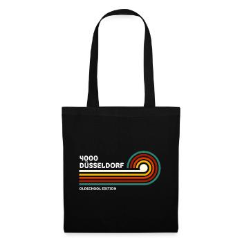 Chemise rétro Düsseldorf 4000 Code postal - Sac en tissu - noir - Devant